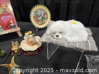 MaxSold Auction: Disney / Fairy Collectibles. Toy sleeping dog with dish.  - Toronto (Ontario, Canada) SELLER MANAGED Downsizing Online Auction - Carlingview Drive