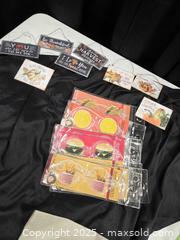 MaxSold Auction: Fall Flag, Hanging Tin Gift Signs.  - Toronto (Ontario, Canada) SELLER MANAGED Downsizing Online Auction - Carlingview Drive