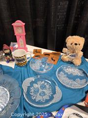 MaxSold Auction: Frosted roses serving ware, Superman and Star wars collector lanyards.  - Toronto (Ontario, Canada) SELLER MANAGED Downsizing Online Auction - Carlingview Drive