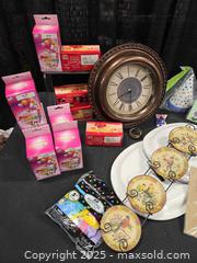 MaxSold Auction: Magic Birthday Party Candles plus Clock - Toronto (Ontario, Canada) SELLER MANAGED Downsizing Online Auction - Carlingview Drive