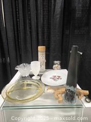 MaxSold Auction: New giftware glass bottle with Snowy Owl plus vintage finds - Toronto (Ontario, Canada) SELLER MANAGED Downsizing Online Auction - Carlingview Drive