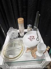 MaxSold Auction: New giftware glass bottle with Snowy Owl plus vintage finds - Toronto (Ontario, Canada) SELLER MANAGED Downsizing Online Auction - Carlingview Drive