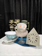 MaxSold Auction: Vintage Glass, Metal clock face and more - Toronto (Ontario, Canada) SELLER MANAGED Downsizing Online Auction - Carlingview Drive