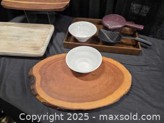 MaxSold Auction: Wood trays and pampered chef tools - Toronto (Ontario, Canada) SELLER MANAGED Downsizing Online Auction - Carlingview Drive