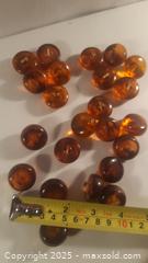 MaxSold Auction: 23 Bakelite Vintage Amber Coloured Buttons - Toronto (Ontario, Canada) SELLER MANAGED Downsizing Online Auction - Junction Road 