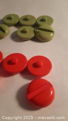 MaxSold Auction: 26 Coat Buttons Green Grey Red Pink - Toronto (Ontario, Canada) SELLER MANAGED Downsizing Online Auction - Junction Road 