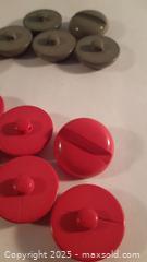 MaxSold Auction: 26 Coat Buttons Green Grey Red Pink - Toronto (Ontario, Canada) SELLER MANAGED Downsizing Online Auction - Junction Road 