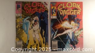 MaxSold Auction: 2 Cloak and Dagger Comics 4 Jan 6 May 1986 Era - Toronto (Ontario, Canada) SELLER MANAGED Downsizing Online Auction - Junction Road 