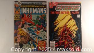 MaxSold Auction: 2 Comics DC Crisis Flash Marvel Inhumans - Toronto (Ontario, Canada) SELLER MANAGED Downsizing Online Auction - Junction Road 
