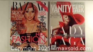 MaxSold Auction: 2 Lady Gaga Bazaar 2011 Vanity Fair 2012 - Toronto (Ontario, Canada) SELLER MANAGED Downsizing Online Auction - Junction Road 