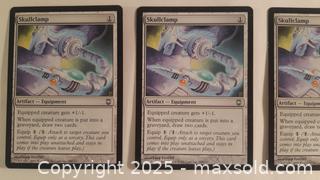 MaxSold Auction: 4 Magic the Gathering Cards Skullclamp Duplicates - Toronto (Ontario, Canada) SELLER MANAGED Downsizing Online Auction - Junction Road 