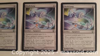 MaxSold Auction: 4 Magic the Gathering Cards Skullclamp Duplicates - Toronto (Ontario, Canada) SELLER MANAGED Downsizing Online Auction - Junction Road 