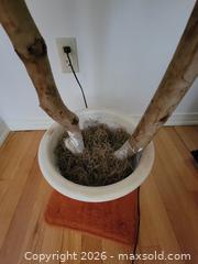 MaxSold Auction: Artificial Ficus Weeping Fig Tree with Decorative Pot, 5–7 ft - Ottawa (Ontario, Canada) PARTNER MANAGED Estate Online Auction - Thorncliff Place