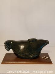 MaxSold Auction: Inuit-Style Walrus Stone Sculpture on Wood Base - Ottawa (Ontario, Canada) PARTNER MANAGED Estate Online Auction - Thorncliff Place