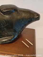 MaxSold Auction: Inuit-Style Walrus Stone Sculpture on Wood Base - Ottawa (Ontario, Canada) PARTNER MANAGED Estate Online Auction - Thorncliff Place