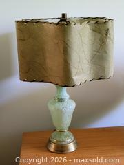 MaxSold Auction: Mid-Century Mint Green Glass & Brass Table Lamp - Ottawa (Ontario, Canada) PARTNER MANAGED Estate Online Auction - Thorncliff Place
