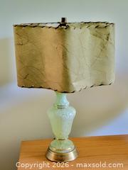 MaxSold Auction: Mid-Century Mint Green Glass & Brass Table Lamp - Ottawa (Ontario, Canada) PARTNER MANAGED Estate Online Auction - Thorncliff Place