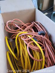 MaxSold Auction: Orange/Yellow Hose & Cable Reel with Multiple Extension Cords - Ottawa (Ontario, Canada) PARTNER MANAGED Estate Online Auction - Thorncliff Place