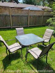 MaxSold Auction: Outdoor Patio Dining Set, Square Table with 4 Chairs - Ottawa (Ontario, Canada) PARTNER MANAGED Estate Online Auction - Thorncliff Place