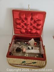 MaxSold Auction: Small Vintage Wicker Sewing Box with Fabric Lining - Ottawa (Ontario, Canada) PARTNER MANAGED Estate Online Auction - Thorncliff Place