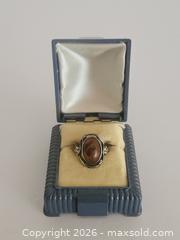 MaxSold Auction: Sterling Silver Vintage Art Nouveau Amber Ring, Oval Stone - Ottawa (Ontario, Canada) PARTNER MANAGED Estate Online Auction - Thorncliff Place