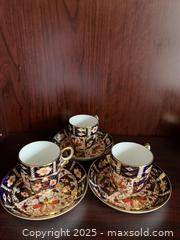 MaxSold Auction: ROYAL CROWN DERBY Traditional Imari cups and saucers - Thornbury (Ontario, Canada) PARTNER MANAGED Estate Sale Online Auction - Beaver Street South
