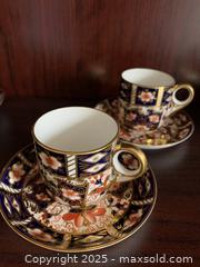 MaxSold Auction: ROYAL CROWN DERBY Traditional Imari cups and saucers - Thornbury (Ontario, Canada) PARTNER MANAGED Estate Sale Online Auction - Beaver Street South