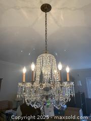 MaxSold Auction: Vintage Crystal Chandelier  - Thornbury (Ontario, Canada) PARTNER MANAGED Estate Sale Online Auction - Beaver Street South