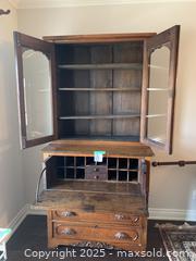 MaxSold Auction: Vintage Wood Secretary Cabinet  - Thornbury (Ontario, Canada) PARTNER MANAGED Estate Sale Online Auction - Beaver Street South