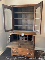 MaxSold Auction: Vintage Wood Secretary Cabinet  - Thornbury (Ontario, Canada) PARTNER MANAGED Estate Sale Online Auction - Beaver Street South