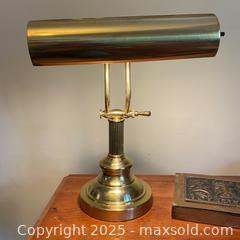 MaxSold Auction: Adjustable Brass Barrister Lamp - Toronto (Ontario, Canada) SELLER MANAGED Downsizing Online Auction - Lamb Avenue