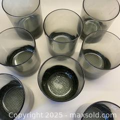 MaxSold Auction: MCM Set of 8 Smoky Grey Textured Lowball Glasses - Toronto (Ontario, Canada) SELLER MANAGED Downsizing Online Auction - Lamb Avenue