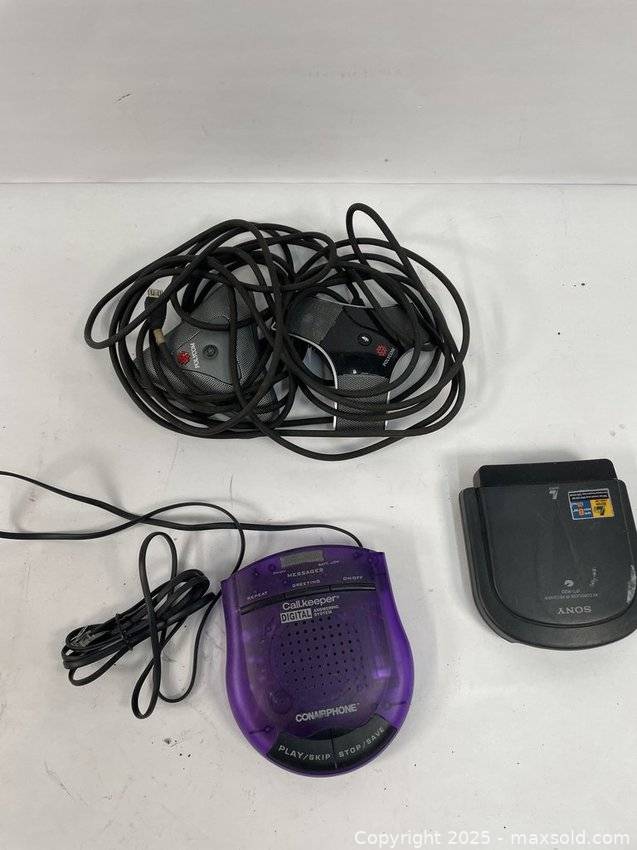 Sony IFT-R20 IR Receiver, 2 pcs Polycom Microphone, Conair Phone Call ...