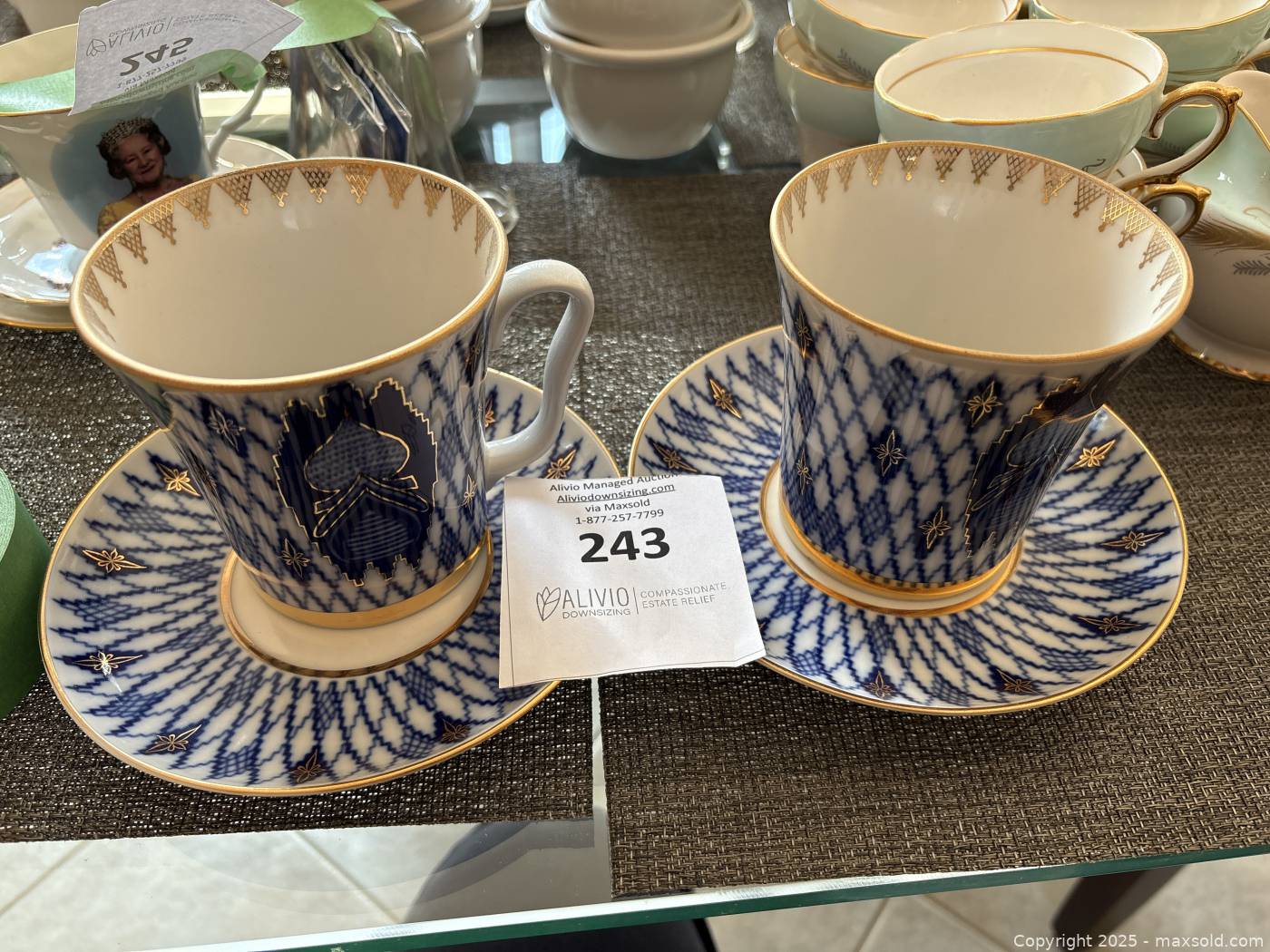 Lomonosov Imperial Porcelain Cobalt Frieze tea cup | Vaughan (Ontario ...