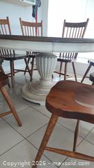 MaxSold Auction: Round Pedestal Table 8 Chairs with Leaf - Ottawa (Ontario, Canada) SELLER MANAGED Estate Sale Online Auction - Landry Street (CONDO)                  