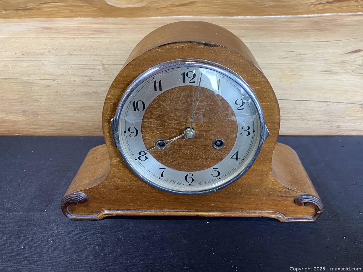 Antique Sorley Glasgow Mantel Clock – Wooden Case – Mechanical Wind-Up ...