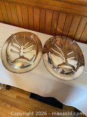 MaxSold Auction: Two Vintage Silver Plate Platters - Perth (Ontario, Canada) SELLER MANAGED Estate Sale Online Auction - Code Road