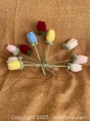 MaxSold Auction: Hand crocheted tulips - Victoria (British Columbia, Canada) SELLER MANAGED Downsizing Online Auction - Fair Street