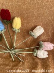 MaxSold Auction: Hand crocheted tulips - Victoria (British Columbia, Canada) SELLER MANAGED Downsizing Online Auction - Fair Street