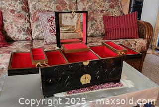 MaxSold Auction: LARGE CHINESE JEWELRY CHEST. - Victoria (British Columbia, Canada) SELLER MANAGED Downsizing Online Auction - Fair Street