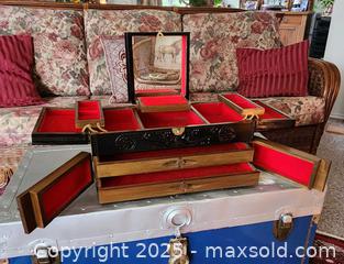 MaxSold Auction: LARGE CHINESE JEWELRY CHEST. - Victoria (British Columbia, Canada) SELLER MANAGED Downsizing Online Auction - Fair Street