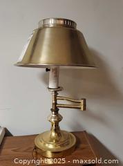 MaxSold Auction: Brass Swing-Arm Banker’s Table/Piano Lamp — Adjustable ~18&#34; A - Ottawa (Ontario, Canada) PARTNER MANAGED Downsizing Online Auction - Garfield Avenue