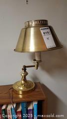 MaxSold Auction: Brass Swing-Arm Banker’s Table/Piano Lamp — Adjustable ~18&#34; A - Ottawa (Ontario, Canada) PARTNER MANAGED Downsizing Online Auction - Garfield Avenue