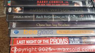 MaxSold Auction: DVD Lot — Various Concert and Film Titles A - Ottawa (Ontario, Canada) PARTNER MANAGED Downsizing Online Auction - Garfield Avenue