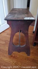 MaxSold Auction: Folk Primitive Wooden Side Table / Small Bench, A - Ottawa (Ontario, Canada) PARTNER MANAGED Downsizing Online Auction - Garfield Avenue