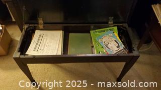 MaxSold Auction: K.D. Bench Lift-Top Piano Bench with Storage,  B - Ottawa (Ontario, Canada) PARTNER MANAGED Downsizing Online Auction - Garfield Avenue