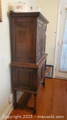 MaxSold Auction: Kreug Carved Oak Two-Tier Cabinet / Sideboard, Solid Oak C - Ottawa (Ontario, Canada) PARTNER MANAGED Downsizing Online Auction - Garfield Avenue