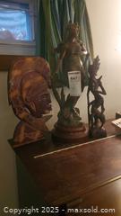 MaxSold Auction: Lot of 3 Decorative Figurine Sculptures (Female &#38; Carved Wood) B - Ottawa (Ontario, Canada) PARTNER MANAGED Downsizing Online Auction - Garfield Avenue