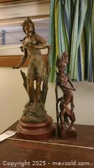 MaxSold Auction: Lot of 3 Decorative Figurine Sculptures (Female &#38; Carved Wood) B - Ottawa (Ontario, Canada) PARTNER MANAGED Downsizing Online Auction - Garfield Avenue