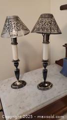 MaxSold Auction: Lot of 3 Table Lamps: Orient Express Brass + 2 Metal Candlesticks A - Ottawa (Ontario, Canada) PARTNER MANAGED Downsizing Online Auction - Garfield Avenue
